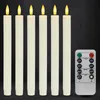 LED Stabkerzen mit Fernbedienung, Flammenlose Tafelkerzen Produktbild-Vorschau 1