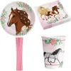 Partyset Pferde Geburtstag Pony Pferd Dekoration rosa Produktbild-Vorschau 1