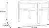 Table basse >BREATHTAKER< ronde, 4 compartiments, Voir les images du produit 3
