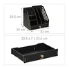 Relaxdays Schreibtisch-Organizer, 3 Schuber, 3 Ablagen, 2 Produktbild-Vorschau 4