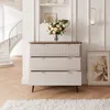 Geriffelte Kommode NAVANI 90 cm mit 3 Schubladen Produktbild-Vorschau 2