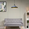 A pendant lamp hangs above a sofa in a room with a bookshelf. Produktbild-Vorschau