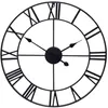 Verk 01562 Nástěnné retro hodiny 3D 50 cm - černé Náhled obrázku produktu 1