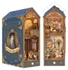 3D puzzle, knižný výklenok Leonardo Da Vinci, drevo, Náhľad obrázku produktu 1
