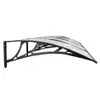 vidaXL Auvent de porte noir et transparent 400x75 cm Voir les images du produit 5