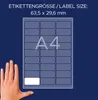 Avery Zweckform L4784-20, Namens-Etiketten, 63,5 x 29,6 mm, Produktbild-Vorschau 5