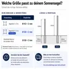 Sonnensegelmast ⌀42mm 2,5m mit Bodenhülse Höhenverstellbar Produktbild-Vorschau 6
