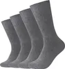 Four dark gray socks are arranged diagonally on a white background. Produktbild-Vorschau