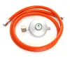 A gas regulator and hose are arranged in a circular pattern on a white background. Anteprima dell’immagine prodotto