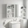 vidaXL Badezimmer-Wandschrank Weiß 40 x 10 x 60,5 cm Produktbild-Vorschau 5