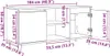 vidaXL TV-Schränk Schwarz Eichen-Optik 104 x 35 x 50 cm Produktbild-Vorschau 8