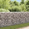 vidaXL Gabionenwand mit Abdeckung Verzinkter Stahl Produktbild-Vorschau 2