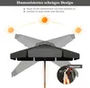 Diagram showing how to adjust the tilt of a patio umbrella to create shade. Náhled obrázku produktu