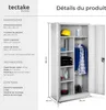 Vestiaire métallique comprenant 6 casiers et 1 penderie Voir les images du produit 6