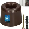 KOTARBAU® Fermaporta da avvitare a pavimento 27 mm Marrone Anteprima dell’immagine prodotto 1