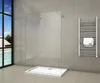 Walk in Duschwand 110x200cm 8mm Nano ESG Milchglasstreifen Produktbild-Vorschau 1