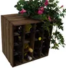 4er Set Weinregal 16er dunkel Abstellregal Weingestell Produktbild-Vorschau 5