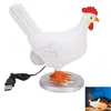 Huhn Lampe Lustig - Hühnerei Tischlampe aus Harz LED Henne Produktbild-Vorschau 1