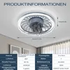 XINZI Ventilateur de plafond LED 60W - Lampe ventilateur 2 Voir les images du produit 2