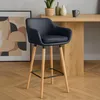Barhocker Grant Kunstleder - schwarz Produktbild-Vorschau 3