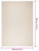 vidaXL Teppich ZIZUR Creme 200x290 cm Jute-Optik Indoor und Produktbild-Vorschau 7