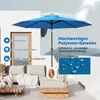 COSTWAY Parasol 300cm avec 8 baleines, éclairage solaire Voir les images du produit 5