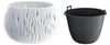 Květináč SANDY BOWL s vkladem 29 cm - barva: bílá Voir les images du produit 3
