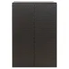Contenitore per 1 bidone nero 70x80x117 cm in poly rattan Anteprima dell’immagine prodotto 4