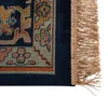 Detailansicht der Teppichkante des Teppich Raz mit orientalischem Muster und beiger Fransen. Produktbild-Vorschau