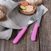 GRÄWE Tafel- Brötchenmesser / Frühstücksmesser Set pink Produktbild-Vorschau 4