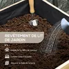 Outsunny Jardinière sur pieds, carré potager de jardin sur Voir les images du produit 7