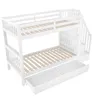 Sweiko 90x200cm Etagenbett, Treppenregal, ausgestattet mit Produktbild-Vorschau 16