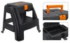Tragbarer Fußhocker Fußtritt Sitzhocker Hocker mit Staufach Produktbild-Vorschau 2