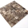 Marmor Naturstein Mosaikfliesen Rivoli Emprador Braun Produktbild-Vorschau 3