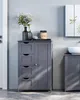 Vasagle Schmaler Badschrank mit 4 Schubladen, Grau, Frei Produktbild-Vorschau 9