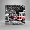 Bilder auf glas - Bahn Bahnhof Zug Transport - 60x60cm - Produktbild-Vorschau 3