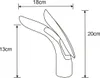 Mexen Foja rubinetto da lavabo, dorato - 746700-50 Anteprima dell’immagine prodotto 2