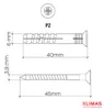 Spreizdübel 6 x 80 mm 100 Stück Senkkopfdübel Polypropylen Produktbild-Vorschau 7
