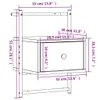 Wand-Nachttisch Grau Sonoma 35x30x51 cm Holzwerkstoff Produktbild-Vorschau 10