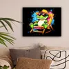 MuchoWow® - Leinwandbilder - Graffiti - Sommer - Krokodil - Produktbild-Vorschau 2