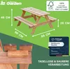 ITA Kindersitzgarnitur aus Holz Grau - Kinder Picknicktisch Produktbild-Vorschau 4