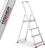 Drabina domowa aluminiowa składana HIGHER 4 stopniowa 125kg Podgląd zdjęcia produktu 1