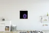 MuchoWow® Textilposter Ein lila Clematis Mandala auf Produktbild-Vorschau 2