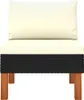 3-tlg. Garten-Lounge-Set Poly Rattan und Eukalyptus Produktbild-Vorschau 8