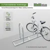 2 x Fahrradanlehnbügel  90 x 84 cm Stahl feuerverzinkt Ø 49 Produktbild-Vorschau 2