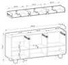 Commode ORION K3D3SZ in de kleur Cashmere, met afgeronde Productafbeelding-voorbeeld 9