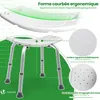 VOUNOT® Duschhocker höhenverstellbar 38–52cm, ergonomischer Produktbild-Vorschau 5