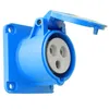 Presa CEE da incasso diritta 230V 16A 3P 70x70 mm Anteprima dell’immagine prodotto 2