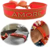 LS-LebenStil Canvas Statement Armband Amore Neon Gold Produktbild-Vorschau 1