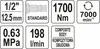YATO Pneumatischer Schlagschrauber 1/2" 1700 Nm Modell 09544 – Ansicht 3 Productafbeelding-voorbeeld